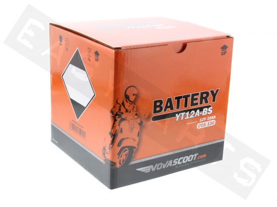 Batterie NOVASCOOT YT12A-BS 12V-10Ah MF (sans entretien, avec acide)